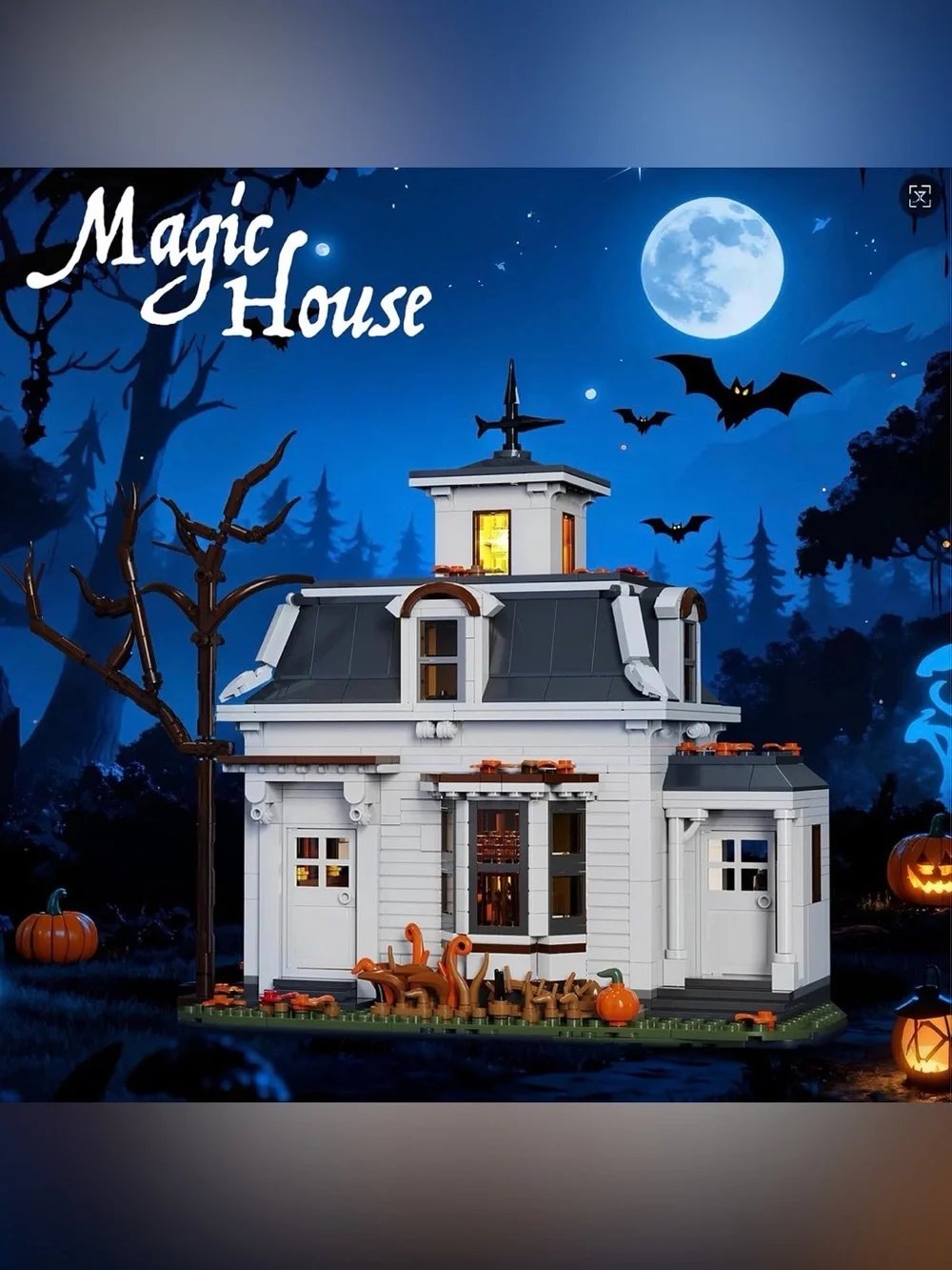 896pcs Hocus Witch Magic House Building Block Set